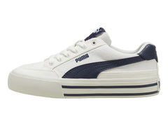 Tenis PUMA Court Classic Vulc Blanco y Azul para Niño