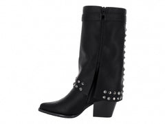 Botas ROZE Negras con Estoperoles para Mujer