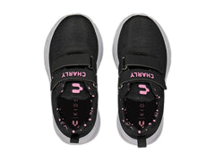 Tenis Charly Negro con Rosa para Niña