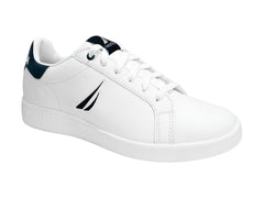 Tenis Nautica Blanco y Marino para Mujer