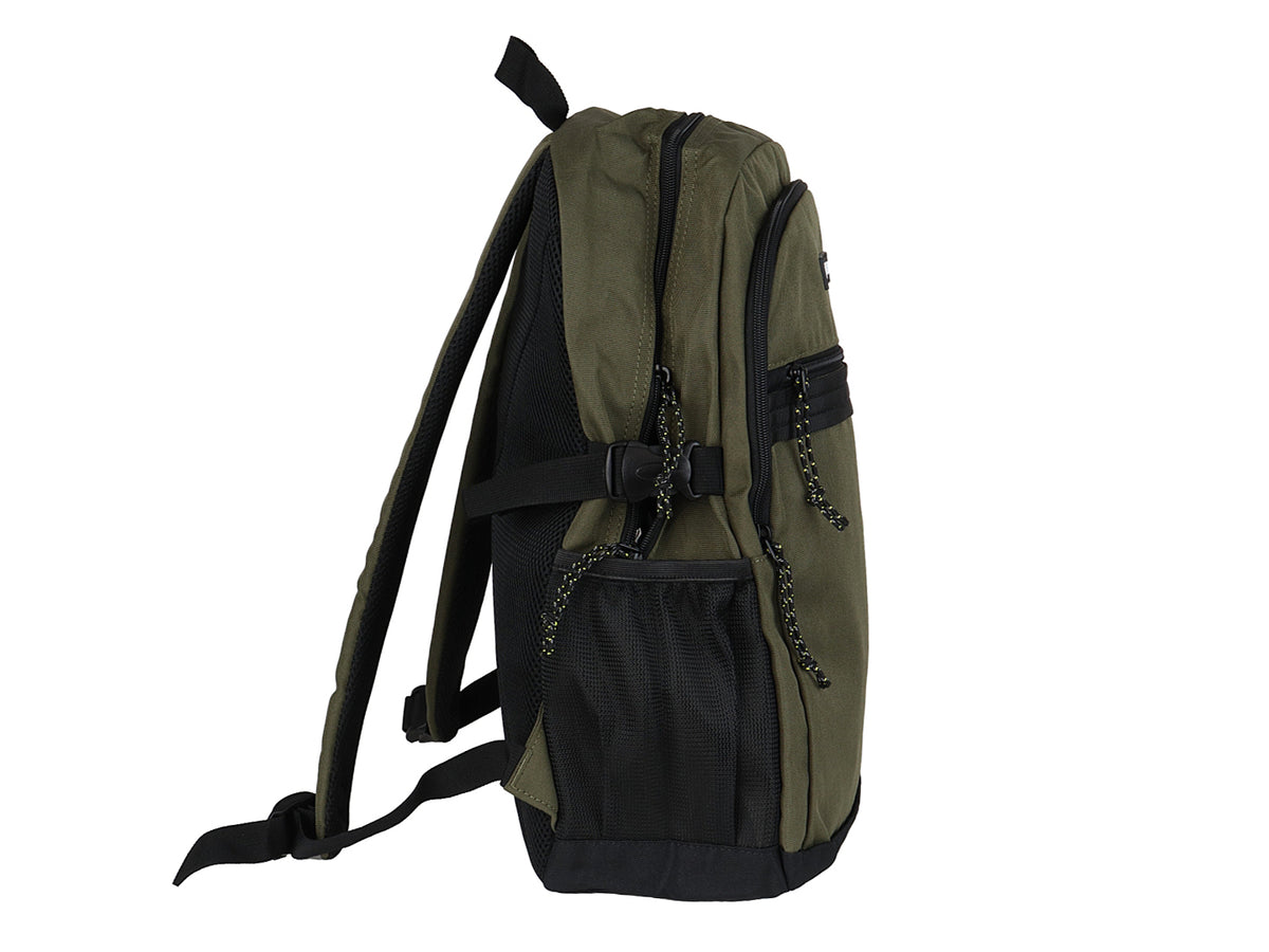 Mochila Terry Casual Verde Militar y Negro
