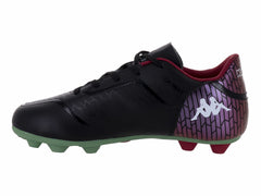 Tenis de Fútbol Kappa Negro y Verde para Niño