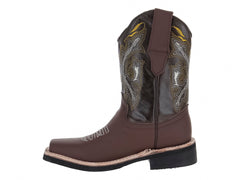 Botas Vaqueras Jinetitos Café Claro para Niño