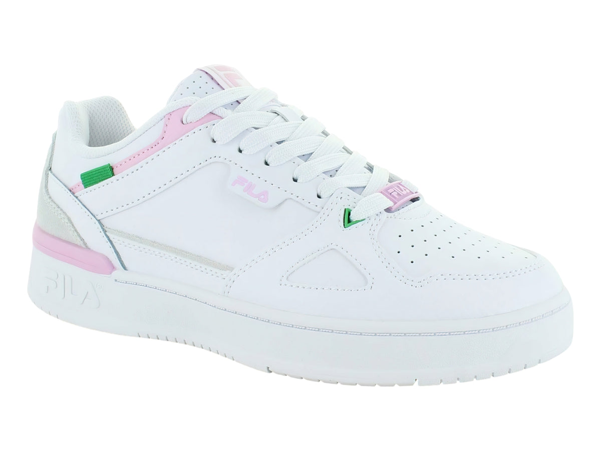 Tenis FILA Skypass Low Blanco con Rosa y Verde para Mujer