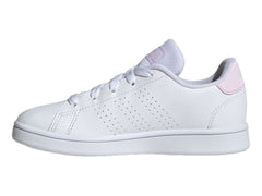 Tenis Adidas Advantage K Blanco y Rosa para Niña