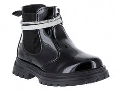 Botas YUYIN de Charol Negro para Niña