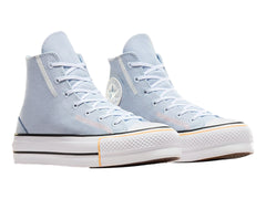 Tenis Converse Chuck Taylor All Star Lift Platform Azul para Mujer