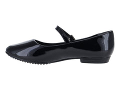 Zapatos Planos Ballerina Negro Charol ROZE para Mujer