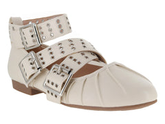 Flats ROZE Color Hueso para Mujer