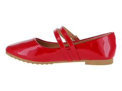 Flats ROZE Color Rojo Charol para Mujer