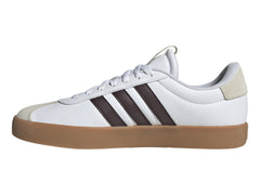 Tenis Adidas VL Court 3.0 Blanco y Café para Hombre