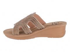 Sandalias Nomadas Oro con Plataforma para Mujer