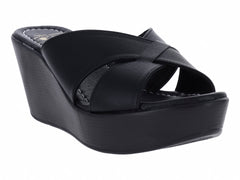 Sandalias Luna Rosa de Plataforma Negro para Mujer