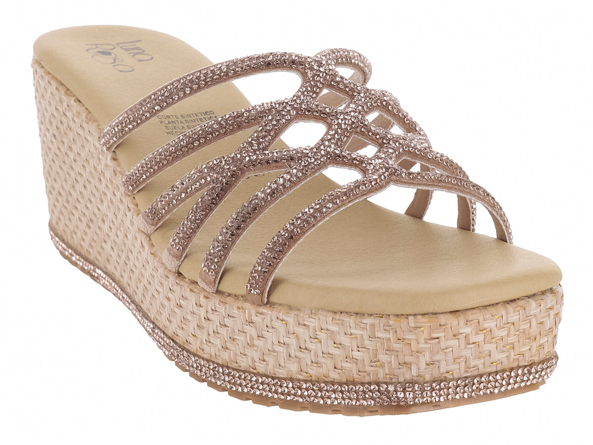 Sandalias Luna Rosa Oro Rosado para Mujer