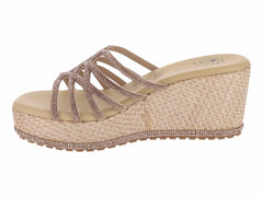 Sandalias Luna Rosa Oro Rosado para Mujer