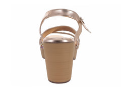 Sandalias Luna Rosa Oro Rosado para Mujer