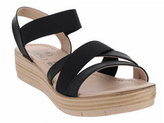 Sandalias Luna Rosa Negro para Mujer