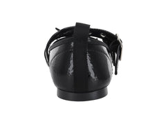Zapatos Flats 4EVER Charol Negro para Niña