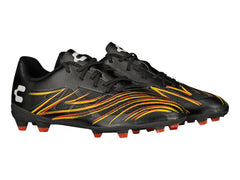 Tenis Charly de Fútbol Negro, Naranja y Amarillo para Hombre