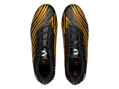 Tenis Charly de Fútbol Negro, Naranja y Amarillo para Hombre