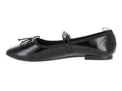 Zapatos Planos Luna Rosa Negros de Charol para Mujer