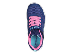 Tenis Skechers Microspec Max Azul y Rosa para Niña