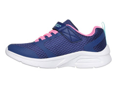 Tenis Skechers Microspec Max Azul y Rosa para Niña