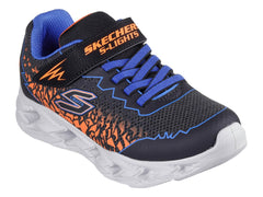 Tenis Skechers Vortex 2.0 Negro y Naranja para Niño