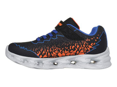 Tenis Skechers Vortex 2.0 Negro y Naranja para Niño