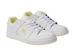 Tenis DC Shoes Manteca 4 Blanco y Amarillo para Mujer