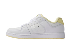 Tenis DC Shoes Manteca 4 Blanco y Amarillo para Mujer