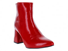 Botines Luna Rosa de Charol Rojo para Mujer