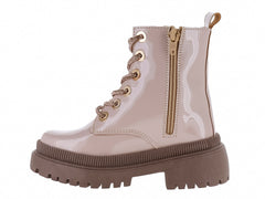 Botas Miroslava de Charol Color Maquillaje para Niña