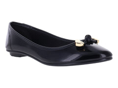 Zapatos Flats Ballerinas Moleca Negro para Mujer