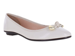 Zapatos Flats Ballerinas Moleca Blanco Off para Mujer