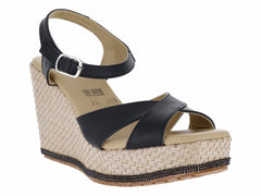 Sandalias de Plataforma Luna Rosa Negro para Mujer