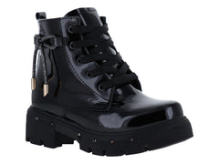 Botas Kassandra de Charol Negro para Niña