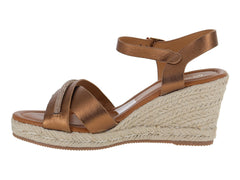 Sandalias de Plataforma Roze Color Bronce para Mujer