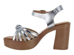 Sandalias Roze Plata para Mujer