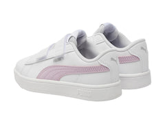 Tenis PUMA Rickie Classic Blanco y Morado para Niña