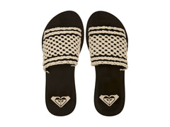Sandalias Roxy Dayzie Negro y Blanco para Mujer