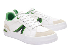 Tenis Lacoste Blanco y Verde para Niño