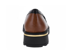 Zapatos Mocasines Piccadilly Camel y Negro para Mujer