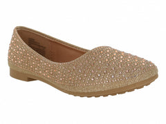 Zapatos Flats Roze Dorado para Mujer
