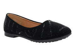 Zapatos Planos Roze Negro para Mujer