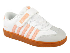 Tenis K-SWISS Francis Court Blanco y Rosa para Niña