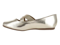 Zapatos Planos EFE Color Oro para Mujer