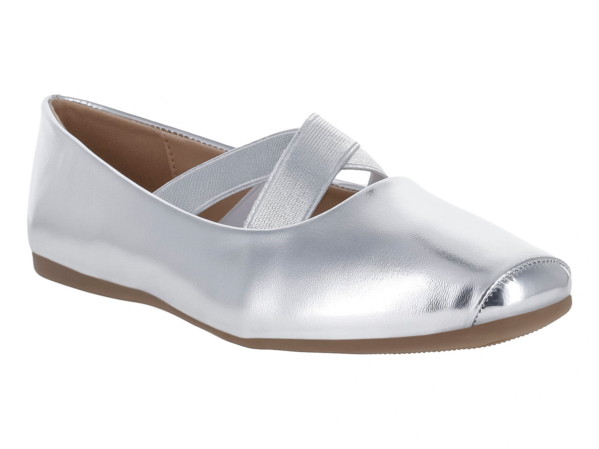 Zapatos Flats EFE Color Plata para Mujer