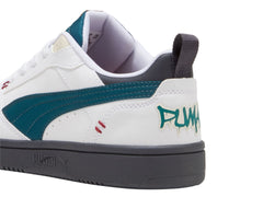 Tenis PUMA Rebound V6 Lo Mid 90s Blanco para Niño