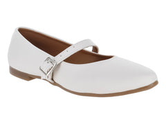 Zapatos Planos Mary Jane Luna Rosa Color Latte para Mujer
